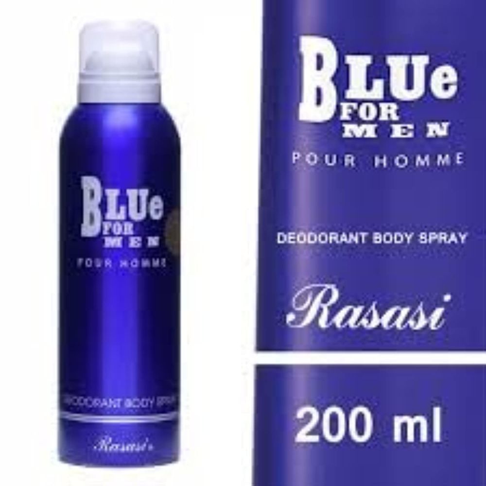 BLUE FOR MEN RASASI DEODORANT BODY SPRAY 200ML
